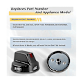 Miniatyrbilde 4 av 5: DG64-00473B Toppknapp Erstatning for Komfyrknapp Erstatning NX58M6850SG NX58H5600SS NX58H5650WS