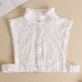 Miniatyrbilde 2 av 5: Dame falsk krage Avtakbar Allsidig Avtakbar Stand Temperament lace (white)