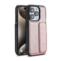 Fodral för iPhone 15 Roséguld Plånbok med Korthållare Helkroppsskydd