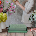 Miniatyrbild 2 av 4: 2 st DIY Blomsterarrangemang Block Fyrkantig Gravdekoration Blomsterlera Block Skålar