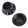 Miniatyrbilde 3 av 5: 3x4x Gitar Volum Tone Kontrollknotter for LP Gitar Svart Gull Ord