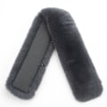 Miniatyrbilde 1 av 2: Dame falsk krage Avtakbar halv Inner Okkupert Lær Coa Dark gray-length 57 width 8