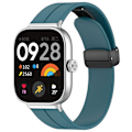 Miniatyrbillede 1 af 5: Cyan Cyan Magnetisk Spænde Silikonerem kompatibel med Xiaomi Mi Band 8 Pro
