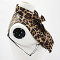 Miniatyrbilde 4 av 5: Dame falsk krage Avtakbar halv Leopard Print Knutet Skjorte Picture color
