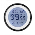 Miniatyrbillede 1 af 5: LCD Digital Touch Screen Køkken Timer Optællings Alarm Ur Temperatur Og Fugtighedsmåler Me Black
