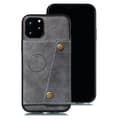 Fodral för iPhone 15 Pro grå plånbok med korthållare helkroppsskydd