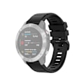 Miniatyrbillede 2 af 5: Sort Sort Officiel Tekstur Urrem kompatibel med Garmin Fenix 6 22mm