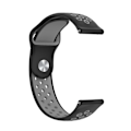 Miniatyrbillede 4 af 5: Sort Grå Sort Grå kompatibel med Huawei Watch 3 / 3 Pro silikone urrem