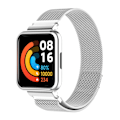Miniatyrbillede 4 af 5: Sølvfarvet metalrem med urkasse kompatibel med Xiaomi Redmi Watch 2 Lite kompatibel med Xiaomi Redmi Watch 2 Lite