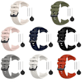 Miniatyrbillede 3 af 4: Hvid Hvid Sports Silikone Urrem kompatibel med Garmin Instinct 2X