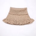 Miniatyrbilde 1 av 5: Dame falsk krage Avtakbar halv Skjerf Skjerf Hals Termisk H Camel color