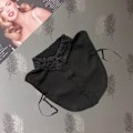 Miniatyrbilde 1 av 5: Dame falsk krage Avtakbar halv Trendy Klær Tilbehør Hollow collar black