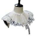 Miniatyrbilde 1 av 5: Dame falsk krage Mesh Sjal Krage White