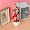 Miniatyrbillede 3 af 4: Simulerede potteplanter, falske blomster, bonsai, simulerede vintersødgrene, bonsai, simulerede blommeblomster, kunstige blomster red