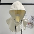 Miniatyrbilde 3 av 5: Dame falsk krage Bomull Innerhette Avtakbar Krage Hat contraction rope 2 pieces
