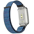 Pikkukuva 4 / 5: Viininpunainen PC-kotelo + Nylon Loop -ranneke, yhteensopiva Xiaomi Mi Band 7 Pron kanssa