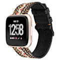 Miniatyrbilde 1 av 5: Bohemia Bohemia-kompatibel med Fitbit Versa ekte lærreim