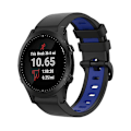 Miniatyrbillede 1 af 5: Sort Blå Sort Blå Silikone Urrem kompatibel med Garmin kompatibel med erunner 945