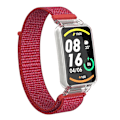 Pikkukuva 3 / 5: Punainen PC-kotelo + Nylon Loop -ranneke yhteensopiva Xiaomi Mi Band 7 Pron kanssa