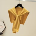 Miniatyrbilde 3 av 5: Dame falsk krage Avtakbar halv Ren farge Allsidig La Yellow Average size