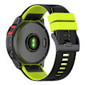 Miniatyrbillede 5 af 5: Sort Limegrøn Sort Limegrøn Silikone Urrem kompatibel med Garmin Fenix 7