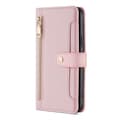 Fodral för iPhone 13 Pro Max Rosa (enkelt läderfodral) Flip Crossbody-rem