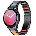 Miniatyrbillede 4 af 5: Sort Farve Sort Farve Metal Tre Perler + Resin Rem kompatibel med Huawei Watch Gt 3 42mm / Watch Gt 2 42mm