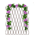 Miniatyrbillede 1 af 11: 2,4 m Kunstig Blomstrende Silke Rose Blomster Ranke Efeu Hjem Bryllupsdekoration Purple