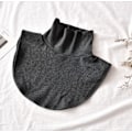 Miniatyrbilde 1 av 5: Dame falsk krage Avtakbar halv Avtakbar Vinter Termisk Self-heating elegant black