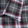 Miniatyrbilde 1 av 5: Dame falsk krage Avtakbar krage Herre Rutete Avtakbar C Small size red stripe Plaid-43