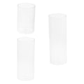 Miniatyrbillede 2 af 4: 3 stk. Glas Votivlysestager - Klare Cylinderholdere til Fyrfadslys