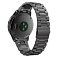 Miniatyrbilde 2 av 4: Sort Sort kompatibel med Garmin Fenix 5x metallklokkereim