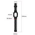Miniatyrbillede 5 af 5: Lyserød Lyserød Silikone Urrem kompatibel med Xiaomi Poco Watch