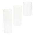 Miniatyrbillede 3 af 4: 3 stk. Glas Votivlysestager - Klare Cylinderholdere til Fyrfadslys