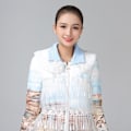 Miniatyrbilde 5 av 5: Dame falsk krage Avtakbar halv Anti-skitten Vinter All-Matc White thread unisex average size
