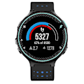 Miniatyrbillede 2 af 3: Sort Blå Sort Blå kompatibel med Garmin kompatibel med erunner 235 Tofarvet Urrem