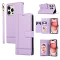 Etui til iPhone 16 Lilla Flip Lommebok med Kortholder Russland