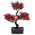 Pikkukuva 1 / 3: Keinotekoinen bonsai-puu, tekokasvi ruukussa, tekobonsai-ruukkukasvi koristeeksi sisätiloihin, kotiin, toimistoon, ulkotarhaan