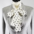 Miniatyrbilde 1 av 5: Dame falsk krage Avtakbar halv sløyfe skjorte Business Wear In White background