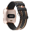 Miniatyrbilde 2 av 5: Bohemia Bohemia-kompatibel med Fitbit Versa ekte lærreim