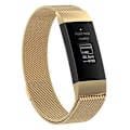 Miniatyrbilde 2 av 5: Gull Gull Rustfritt Stål Magnetisk Klokkereim kompatibel med Fitbit Charge 4 / 3 liten størrelse: 190x18mm (blå) Størrelse 190x18mm
