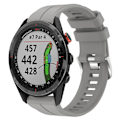 Miniatyrbillede 1 af 5: Grå Grå Silikone Urrem kompatibel med Garmin Approach S62
