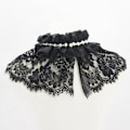 Miniatyrbilde 4 av 5: Dame falsk krage Avtakbar halv St Chiffon Blonde Perle Sjal Picture color