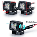 Pikkukuva 3 / 5: Modifioidut ajovalot kohdevalot auton kattovalot puskurin valot AXIAL SCX10 TRX4 TRX6 1/10 RC Crawl -autoihin