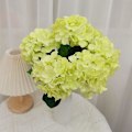 Miniatyrbillede 2 af 5: 1 Gren Kunstig Silke Blomst Romantisk Realistisk 6-grenet Elegant Kunstig Hortensia Blomstergren