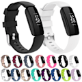Miniatyrbilde 4 av 4: Sort Sort kompatibel med Fitbit Ace 3 / Inspire 2 Silikon Klokkereim