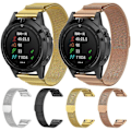 Miniatyrbillede 5 af 5: Sort Sort kompatibel med Garmin Fenix 6X Milanese Rem Urrem