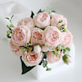 Miniatyrbillede 4 af 5: 1 stk. Silkeblomst Orkide Kunstige Blomster Buket Real Touch Phalaenopsis Falske Blomster Rose Rose 2