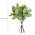 Miniatyrbillede 2 af 5: Hjem grøn kunstig plante kunstig blomst Eucalyptus 32cm (8 stykker runde)