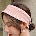 Miniatyrbilde 5 av 5: Dame falsk krage Avtakbar halv Cashmere Treøre Liten Wine Red Average size